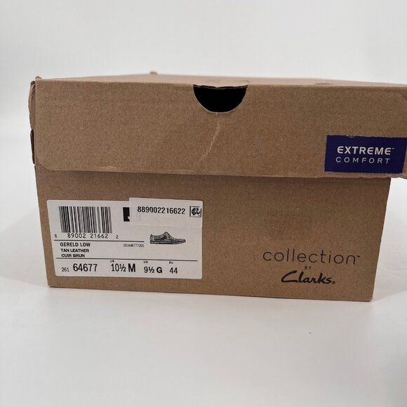 Clarks Gerald Low Size 10.5M Brown Suede Leather Lace-Up Mens Casual Shoe - Picture 14 of 14